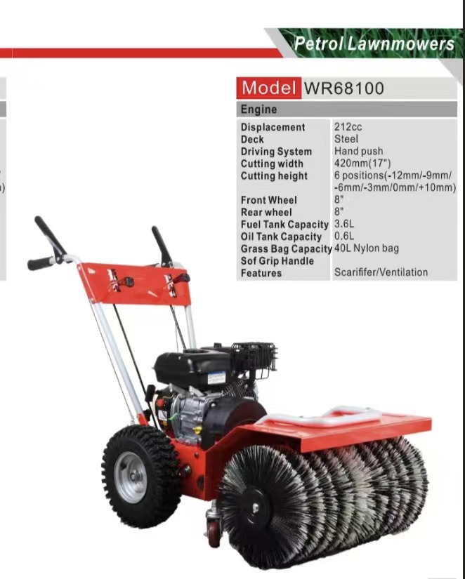 WINCHI WR68100 petrol lawn sweeper